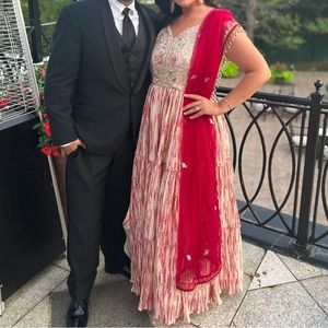 Traditional handmade straight from India:  Anarkali + Dupatta